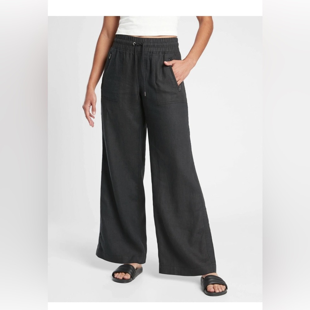 Athleta Black Wide Leg Pants